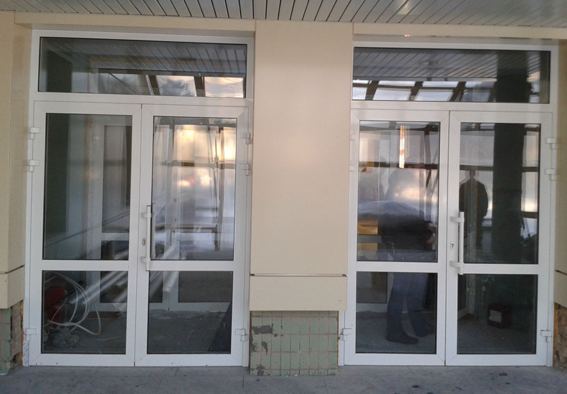 Входные группы алюминий 